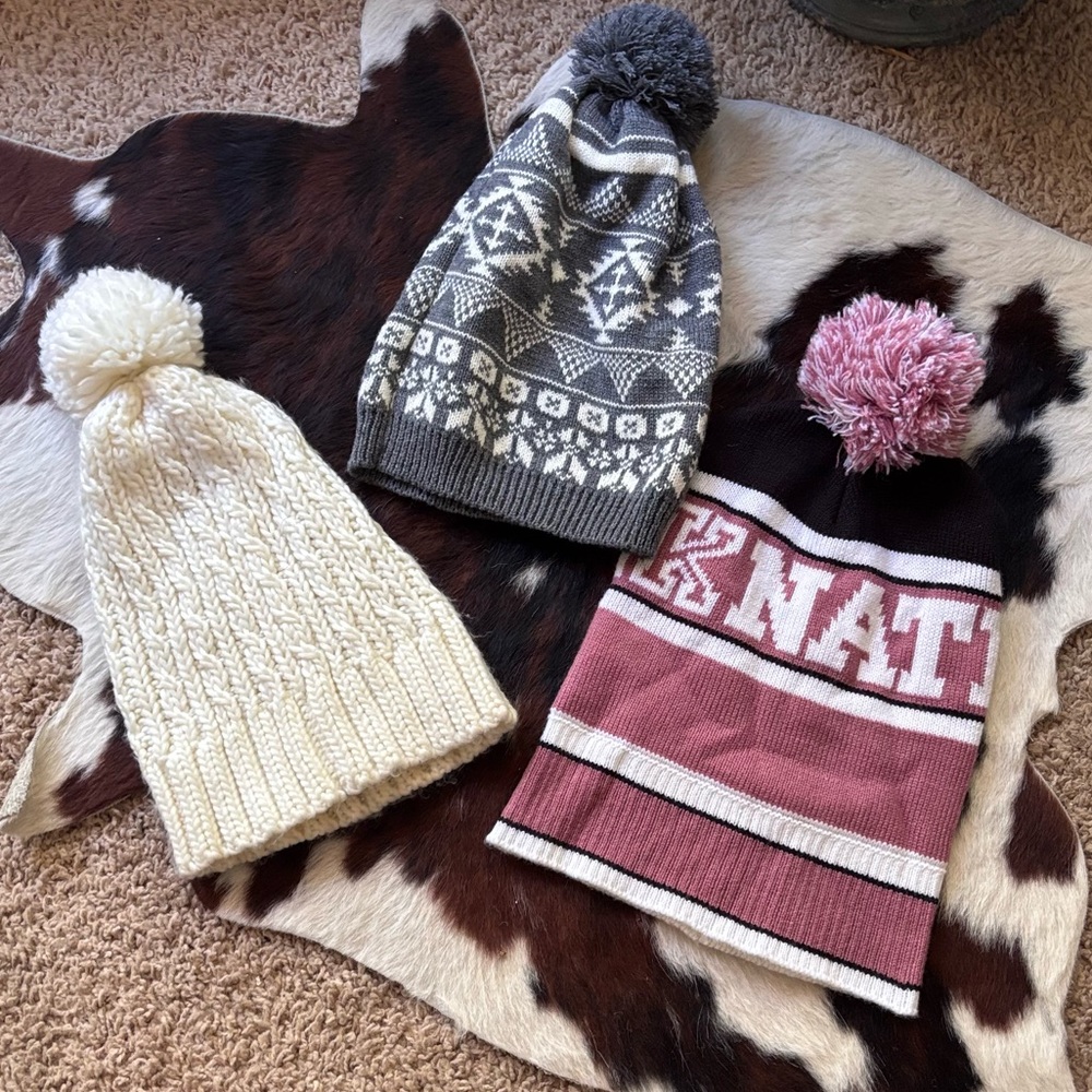Women's winter Beanie Bundle (3)